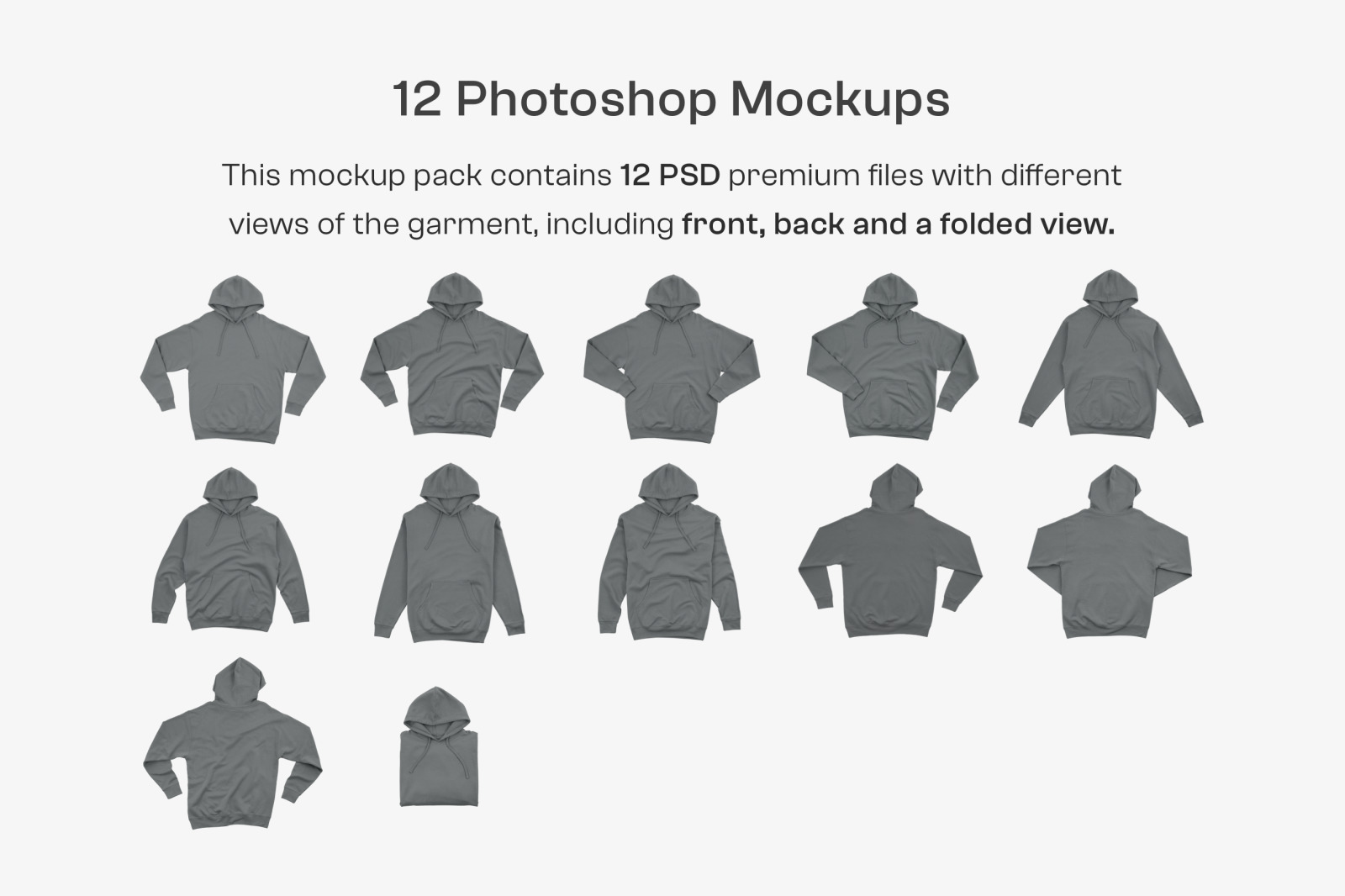 Independent Trading Co 4500 Hooded Pullover Sweatshirt Mockups