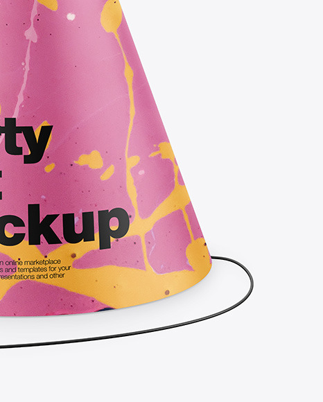 Matte Party Hat Mockup