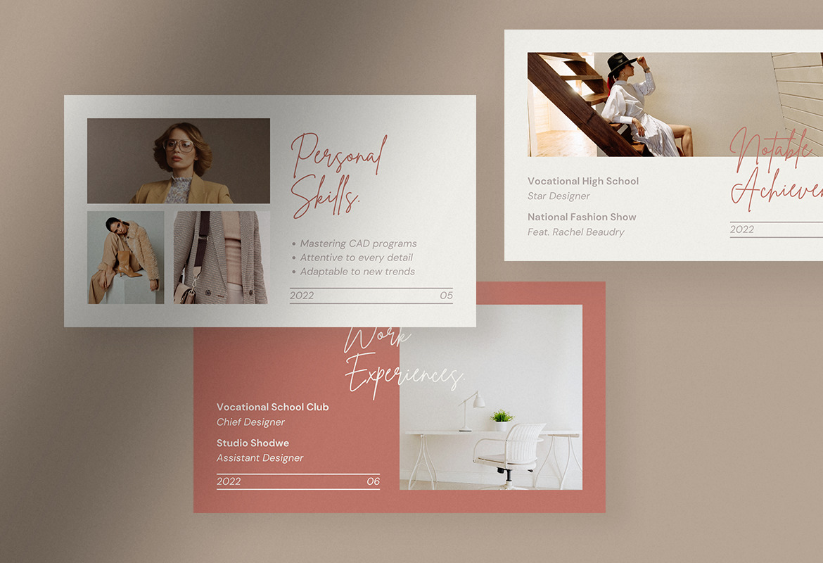 Salmon Minimalist Resume Presentation Salmon Minimalist Resume Presentation