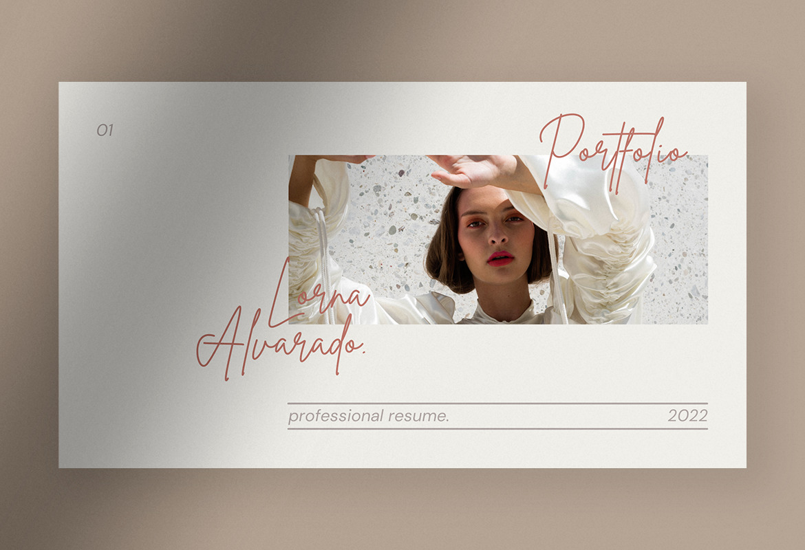 Salmon Minimalist Resume Presentation Salmon Minimalist Resume Presentation