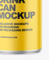 150ml Metallic Drink Can w/ Matte Finish Mockup