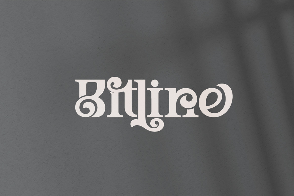 Bitline Swirly Font Bitline Swirly Font