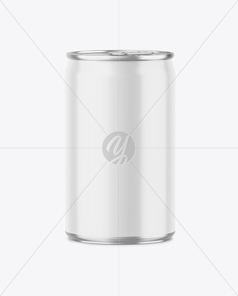 150ml Metallic Drink Can w/ Glossy Finish Mockup