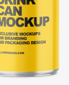 150ml Metallic Drink Can w/ Glossy Finish Mockup