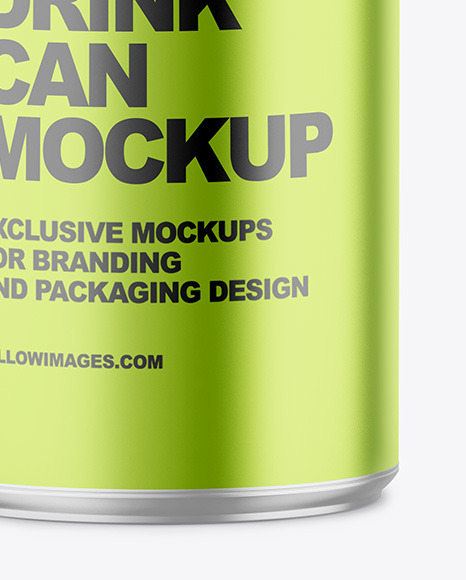 150ml Matte Metallic Drink Can Mockup