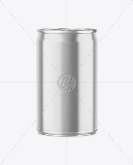 150ml Glossy Metallic Drink Can Mockup