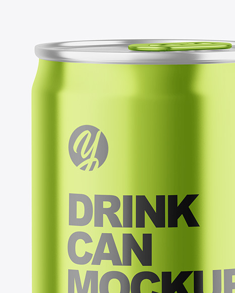 150ml Glossy Metallic Drink Can Mockup