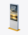 LED Citylight Metallic Stand Mockup