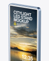 LED Citylight Metallic Stand Mockup