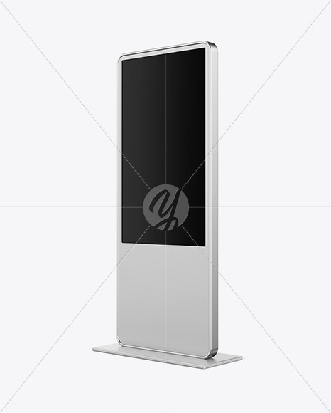 LED Citylight Metallic Stand Mockup