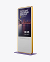 LED Citylight Metallic Stand Mockup