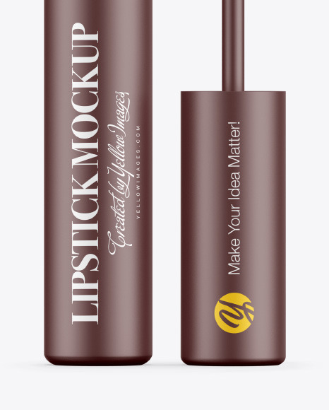 Matte Lipstick Tube Mockup