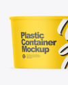 Opened Matte Plastic Container Mockup