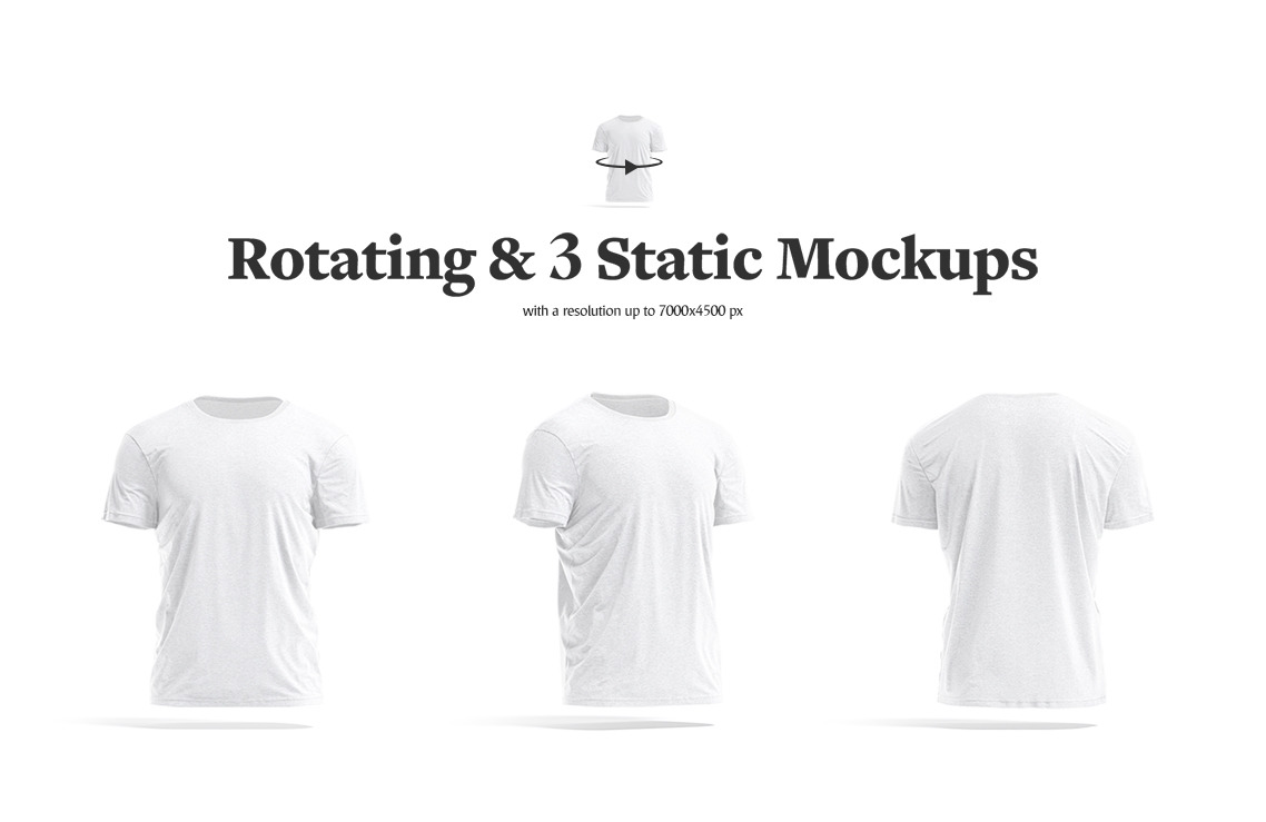 Men&#039;s T-shirt Animated Mockup