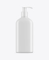 Plastic Bottle with Pump Mockup