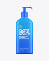 Plastic Bottle with Pump Mockup