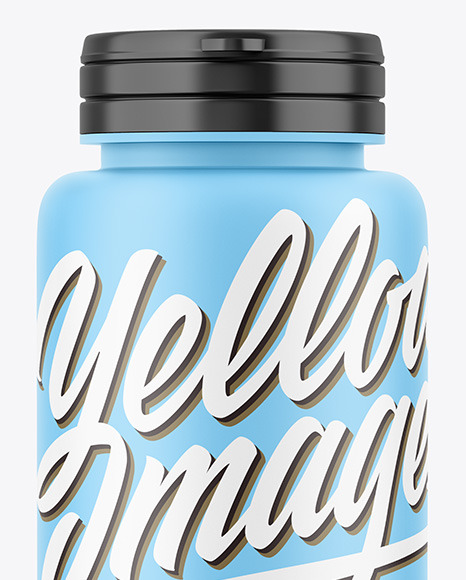 Matte Pills Bottle Mockup