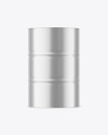 Metallic Oil Barrel Mockup