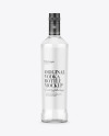 Clear Glass Vodka Bottle Mockup