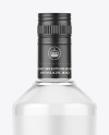 Clear Glass Vodka Bottle Mockup