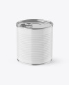 Matte Tin Can With Pull Tab Mockup