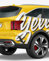 Compact Crossover SUV - Back Half Side