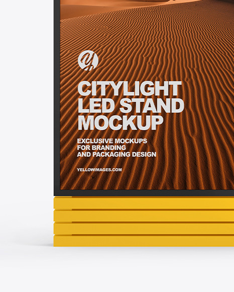 LED Citylight Stand Mockup