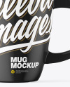 Matte Mug w/ Coffee Splash Mockup