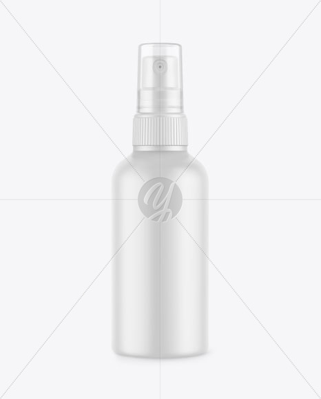 Matte Spray Bottle Mockup