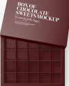 Box of Chocolate Sweets Mockup