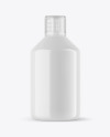 500ml Glossy Plastic Bottle Mockup