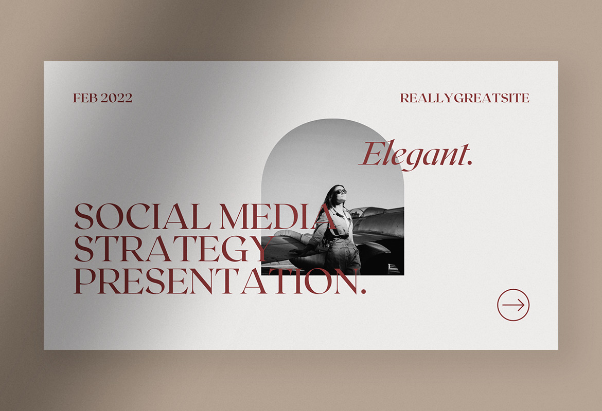 Radish Elegant Social Media Strategy Presentation