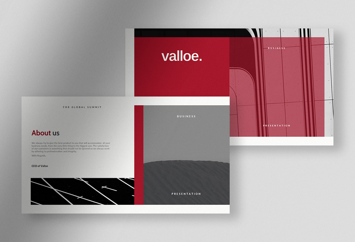 Valloe - Clean Professional Company Presentation Valloe - Clean Professional Company Presentation