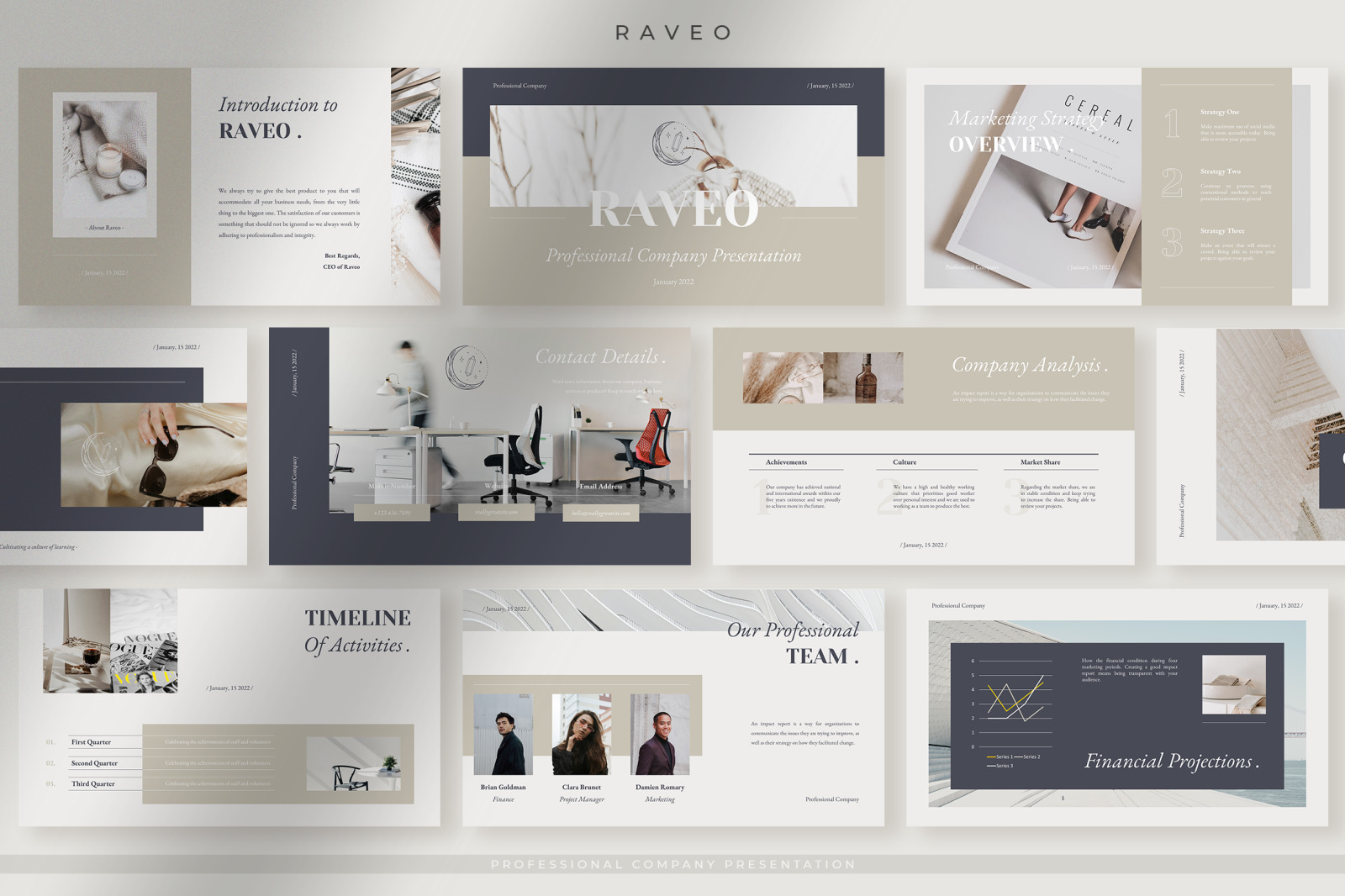 Raveo - Elegant Professional Company Presentation