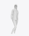 Quick-drying Women Suit Mockup – Front Half Side View