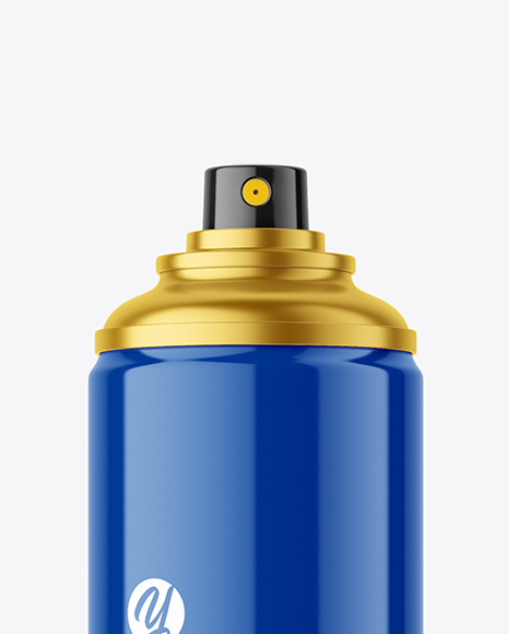 Glossy Spray Bottle Mockup