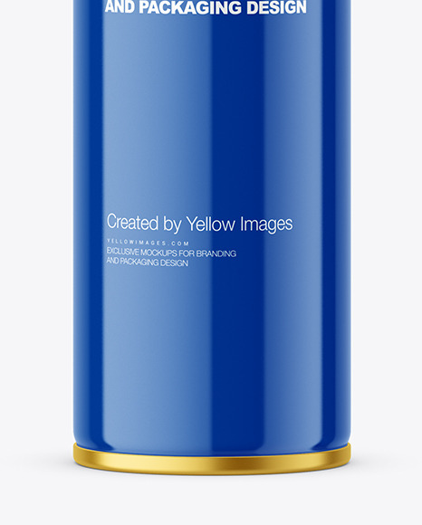 Glossy Spray Bottle Mockup