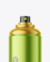 Metallic Spray Bottle Mockup