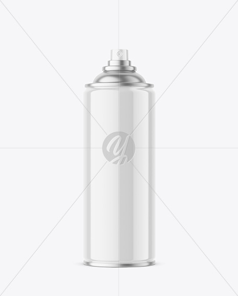 Glossy Spray Bottle Mockup