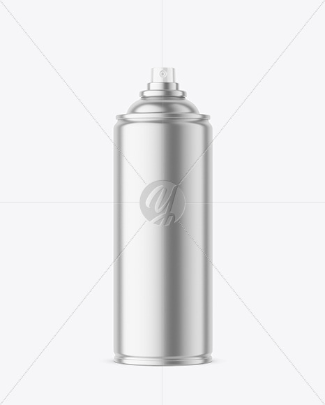 Metallic Spray Bottle Mockup