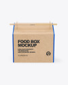 Paper Food Box with Sticks Mockup