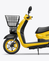 Delivery Scooter Mockup - Side View