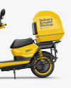 Delivery Scooter Mockup - Side View