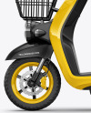 Delivery Scooter Mockup - Side View