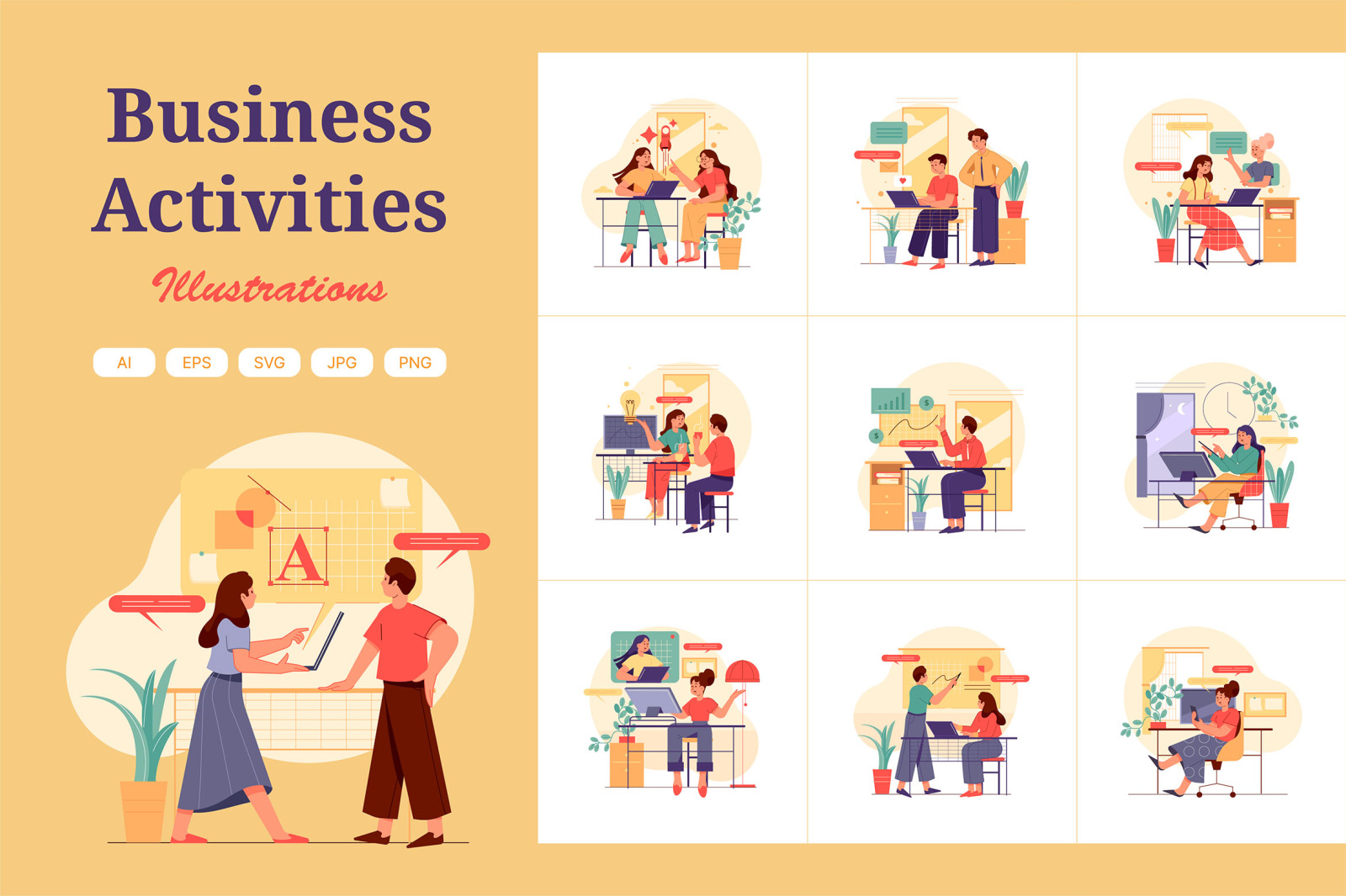 M333_ Business Illustration Pack M333_ Business Illustration Pack
