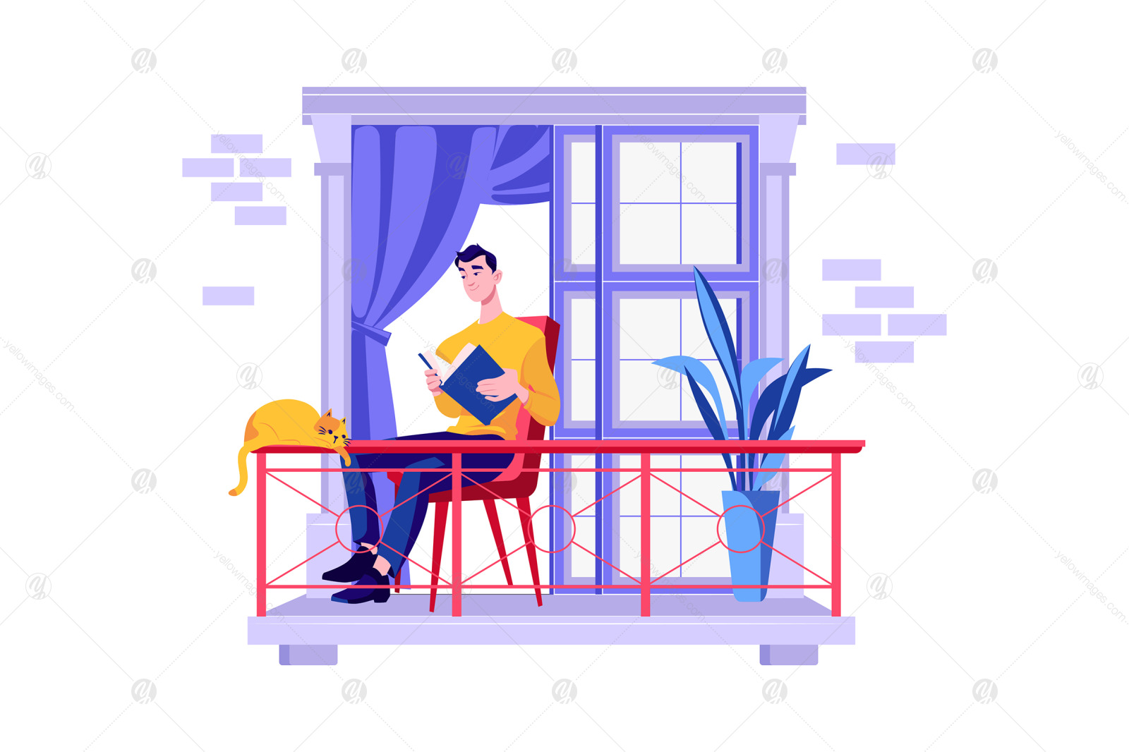 M341_Stay At Home Illustration Pack M341_Stay At Home Illustration Pack