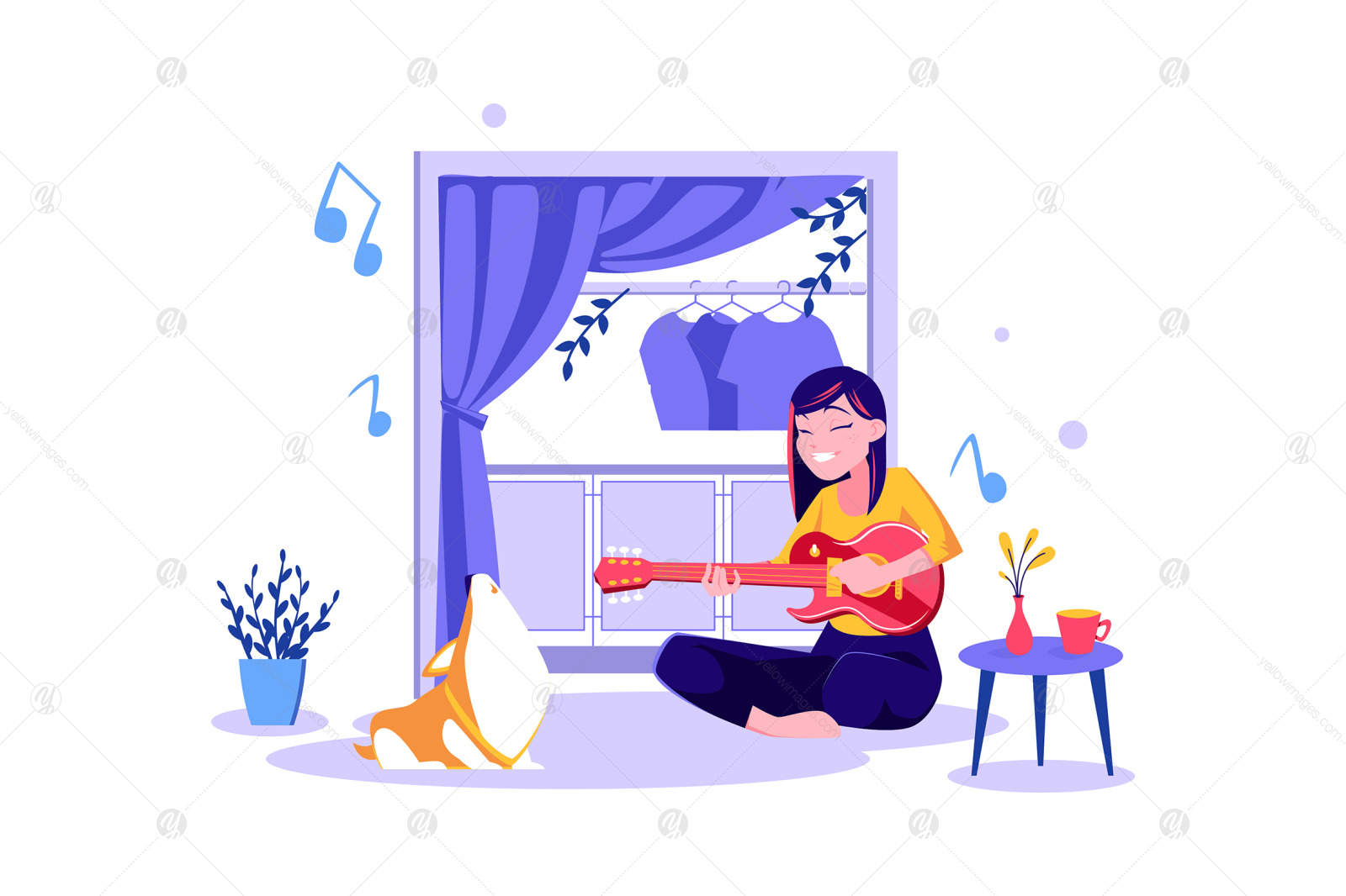 M341_Stay At Home Illustration Pack M341_Stay At Home Illustration Pack