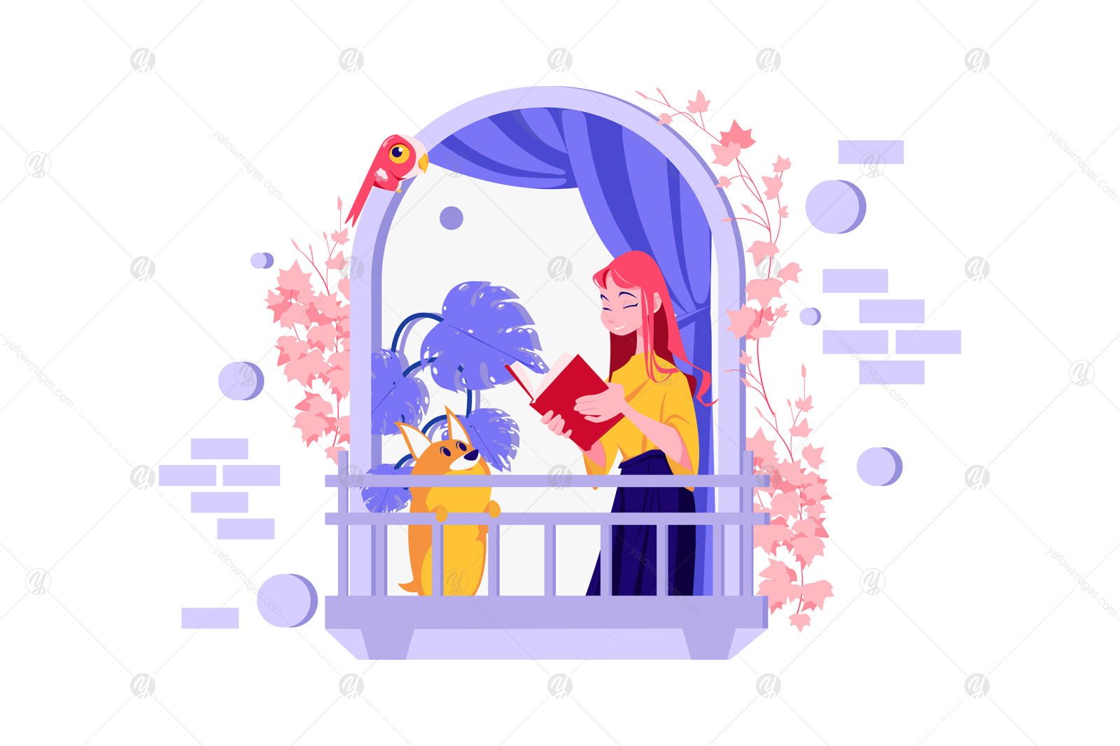 M341_Stay At Home Illustration Pack M341_Stay At Home Illustration Pack