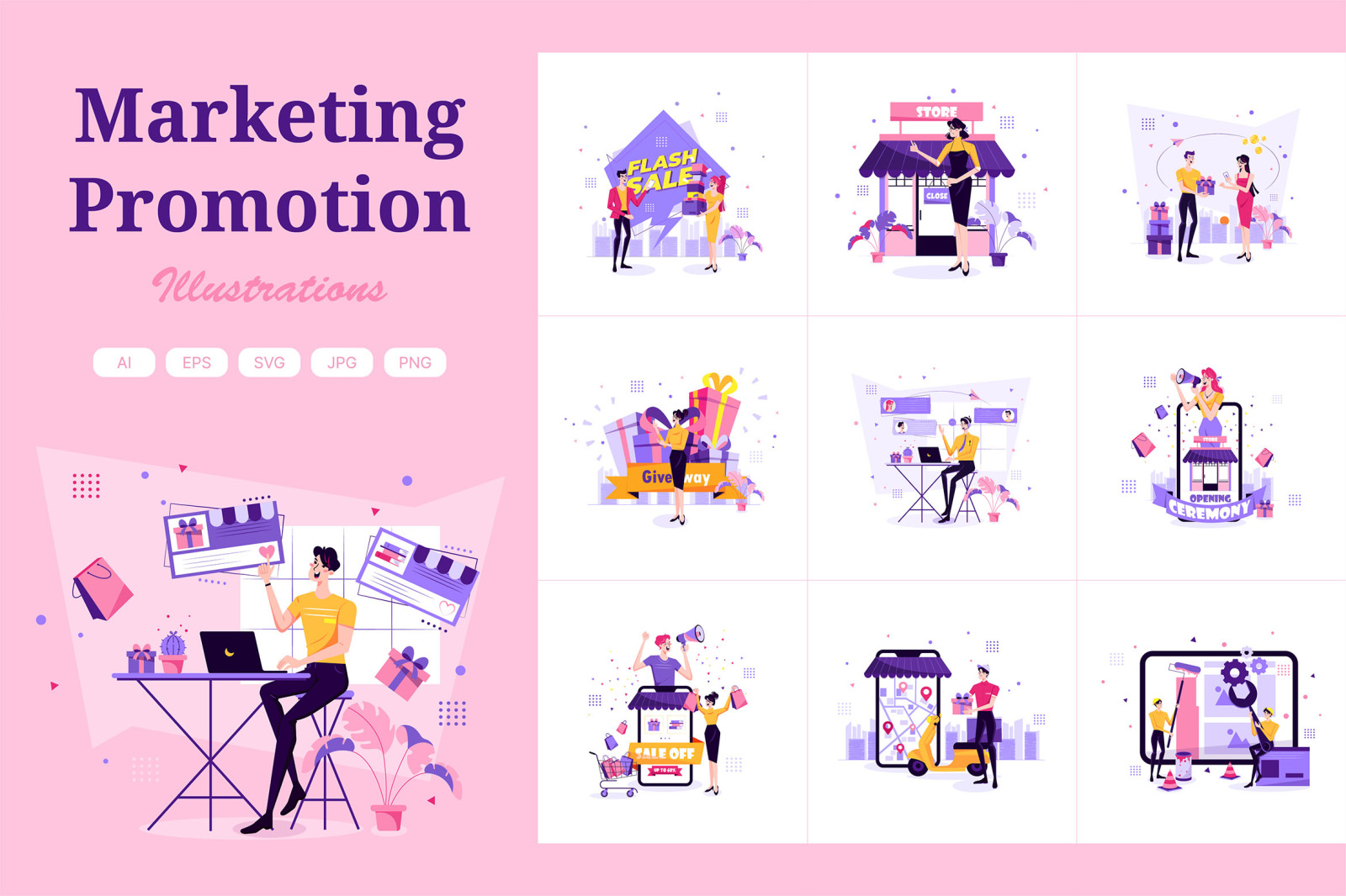M321_ Marketing Promotion Illustrations M321_ Marketing Promotion Illustrations