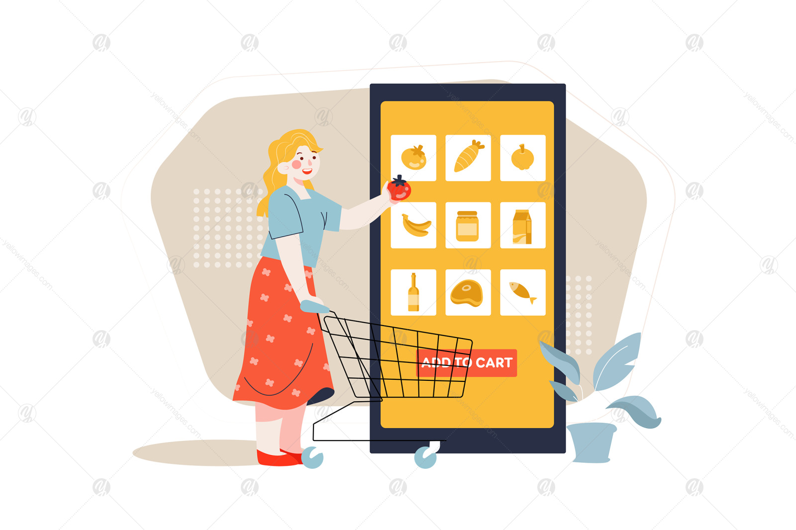 M350_ Shopping Promotion Illustrations